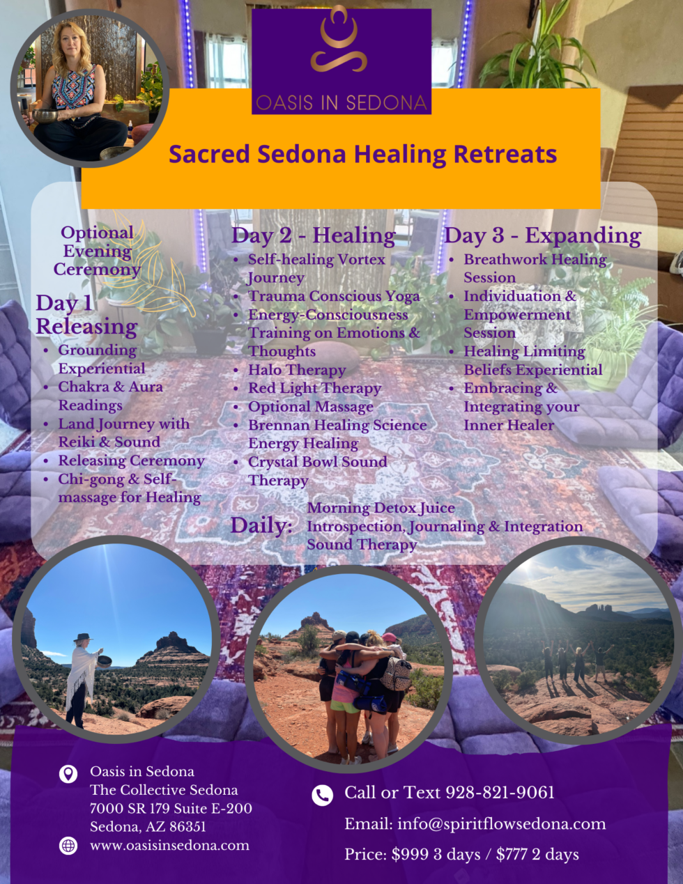 Sedona Retreats – Spirit Flow Sedona – Reiki Healing & Sound in Sedona