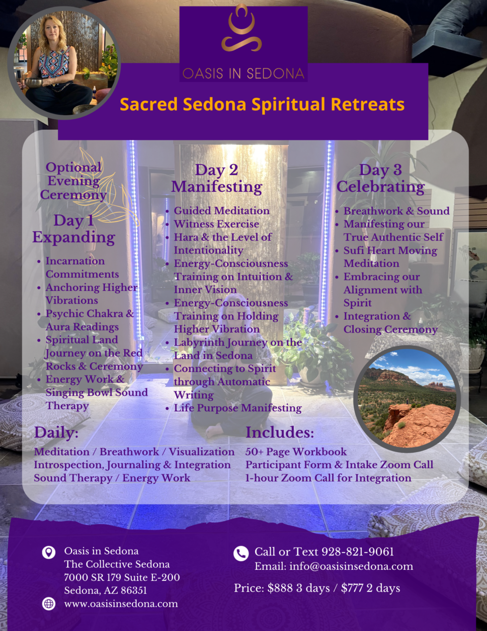 Sedona Retreats – Spirit Flow Sedona – Reiki Healing & Sound in Sedona