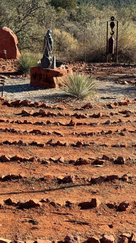 Labyrinth with Mother Mary at the Vortex