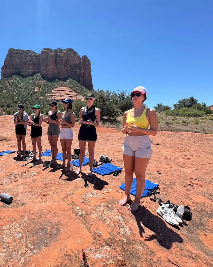 subtle energy experiential at a group retreat in Sedona