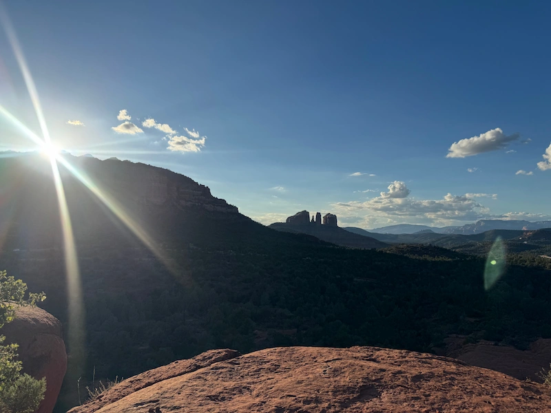 Cathedral at Sunset Cathedral rock at sunset