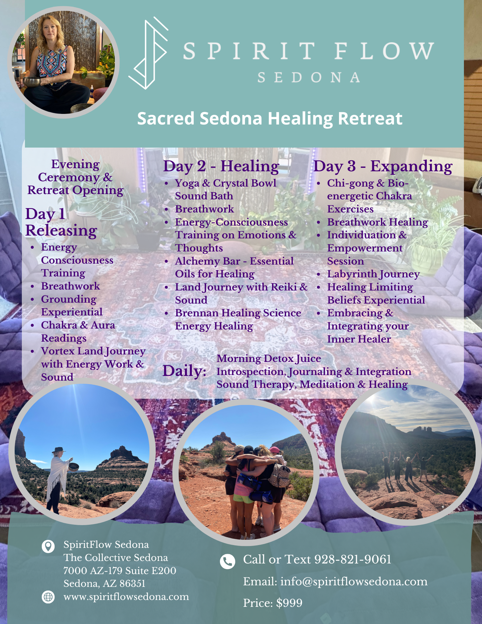 SFS Sacred Sedona Healing Retreats Sedona spiritual retreats 2025